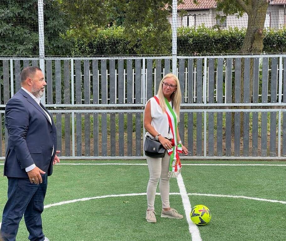 Inaugurazione del parco "La Gabbia", area multisport a Carnago 