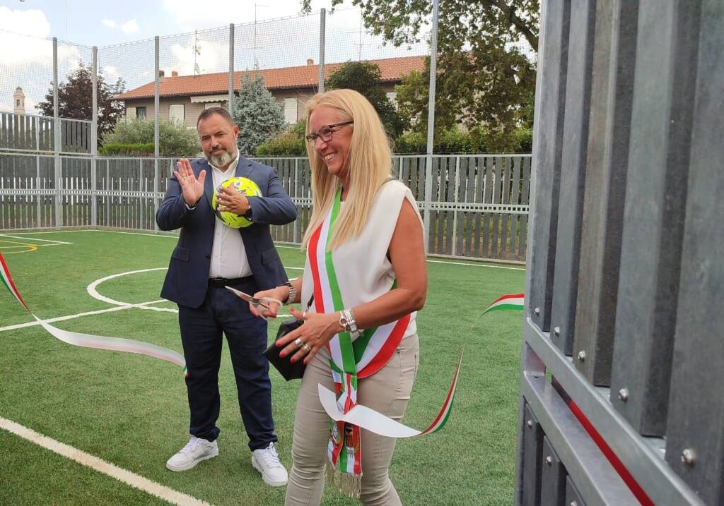 Inaugurazione del parco "La Gabbia", area multisport a Carnago 