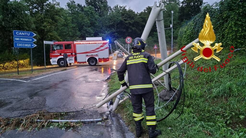 Maltempo nel comasco martedì 4 luglio