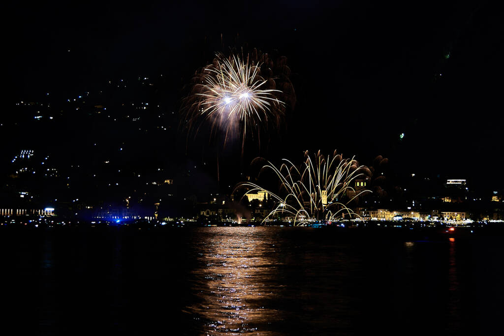 Fuochi d'artificio a Laveno 