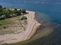 La siccità di nuovo sul Lago Maggiore a Germignaga