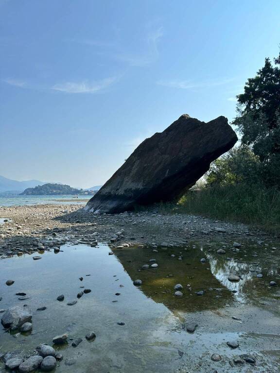 Siccità Ranco - Foto di Giancarlo Tiranti