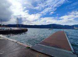 Il Lago Maggiore a Cerro di Laveno dopo le recenti piogge