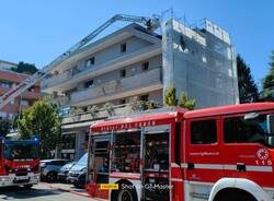 Incendio a Castellanza in Via Battisti 