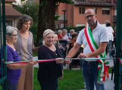 Induno Olona - L'inaugurazione del giardino del Centro Rebelot