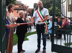 Induno Olona - L'inaugurazione del giardino del Centro Rebelot