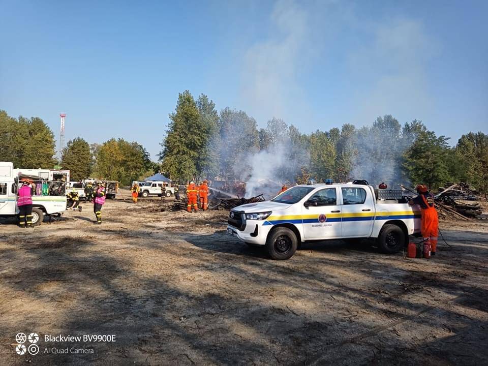 Esercitazione antincendio Parco del Ticino