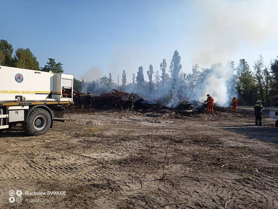 Esercitazione antincendio Parco del Ticino