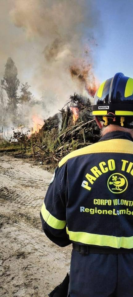 Esercitazione antincendio Parco del Ticino