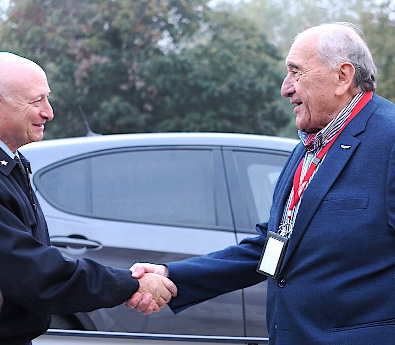 Il capo di stato maggiore dell’Aeronautica Militare Luca Goretti a Volandia