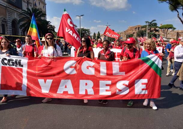 “La via Maestra”: varesini a Roma per la grande manifestazione nazionale CGIL