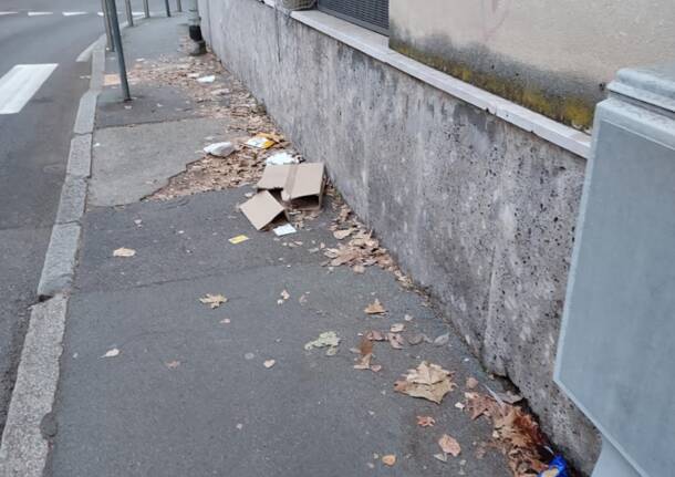 Cestini pieni e strade sporche a Legnano: “Non ho mai visto la mia città così trascurata”