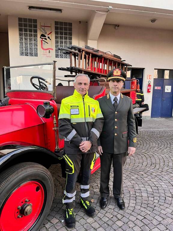 Festa dell'incontro al distaccamento dei vigili del fuoco di busto