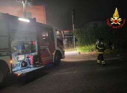 Incendio nella notte a Tradate