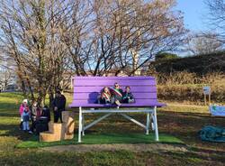 La prima "big bench" del Lago di Comabbio