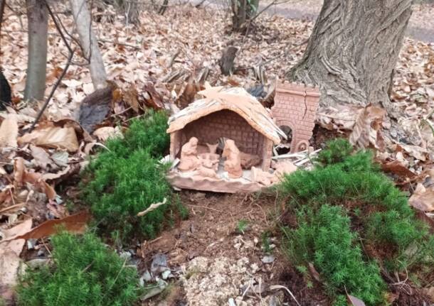 La “galleria dei presepi” nel bosco di Valle del Boia