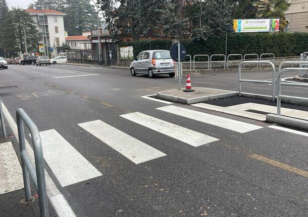 Aperto un nuovo attraversamento protetto in viale Borri