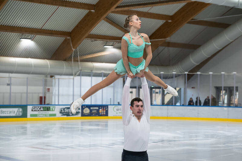 I campionati italiani junior di pattinaggio figura all\'Acinque Ice Arena di Varese