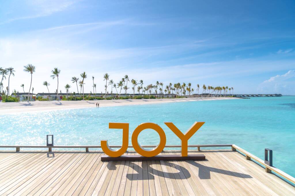 Il resort Joy Island alle Maldive