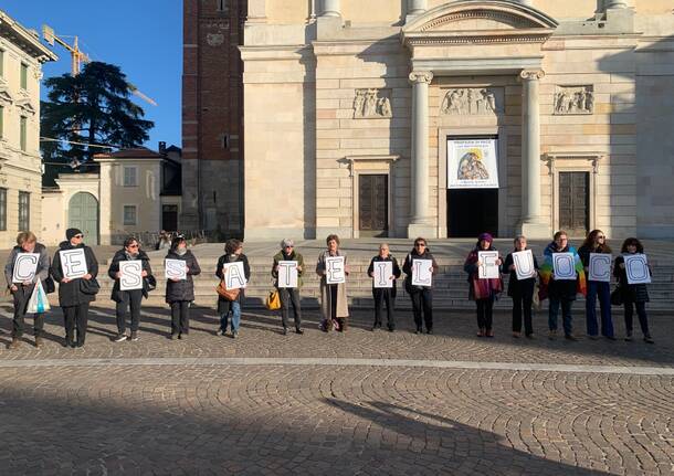 Manifestazione per il cessate il fuoco a Gallarate