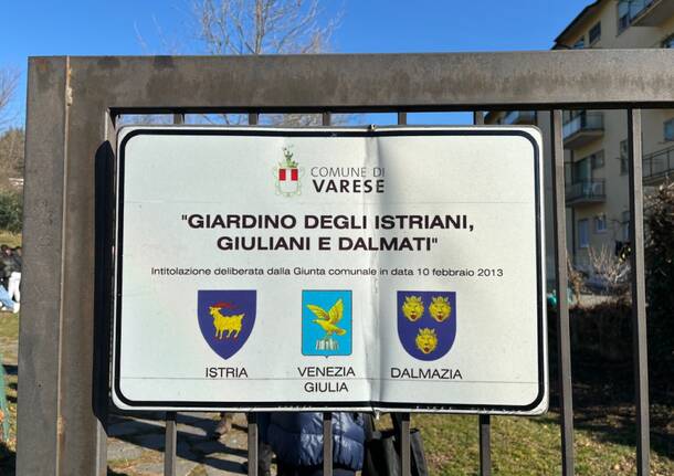 Nel giardino degli istriani la commemorazione del giorno del ricordo