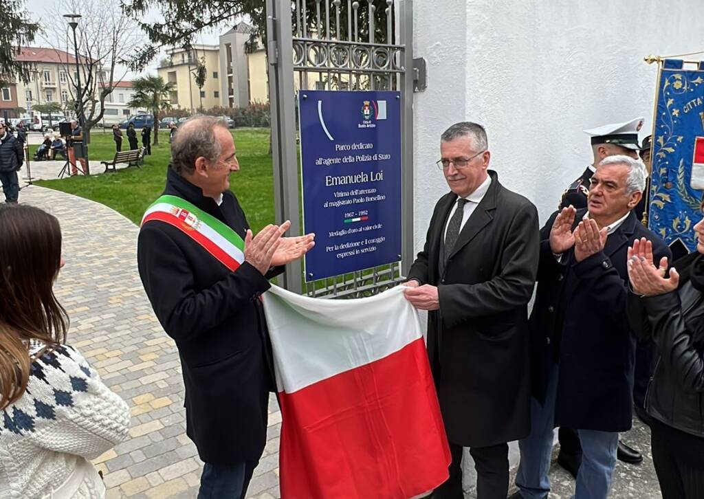 inaugurazione parco emanuela loi busto arsizio