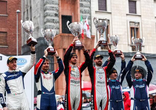 Rally dei laghi, il podio dei vincitori