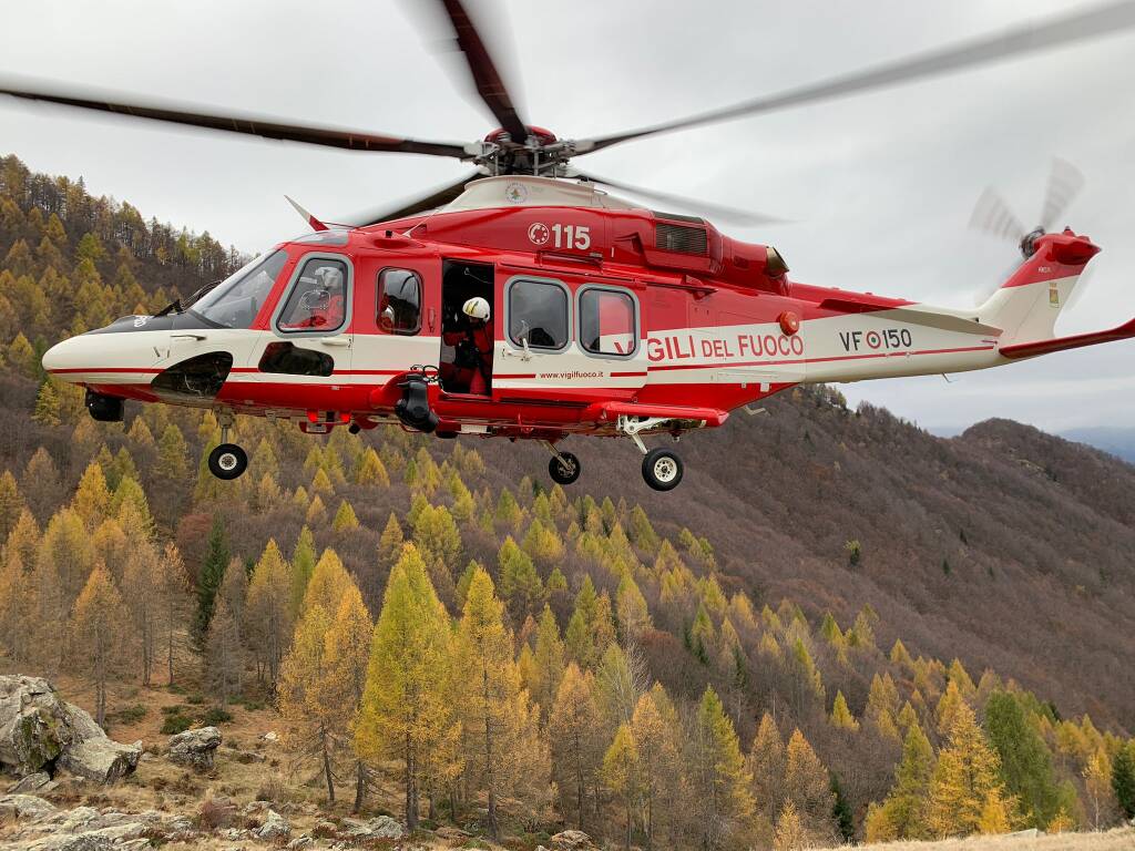 Il salvataggio in Piemonte delle escursioniste grazie all\'elicottero di Malpensa