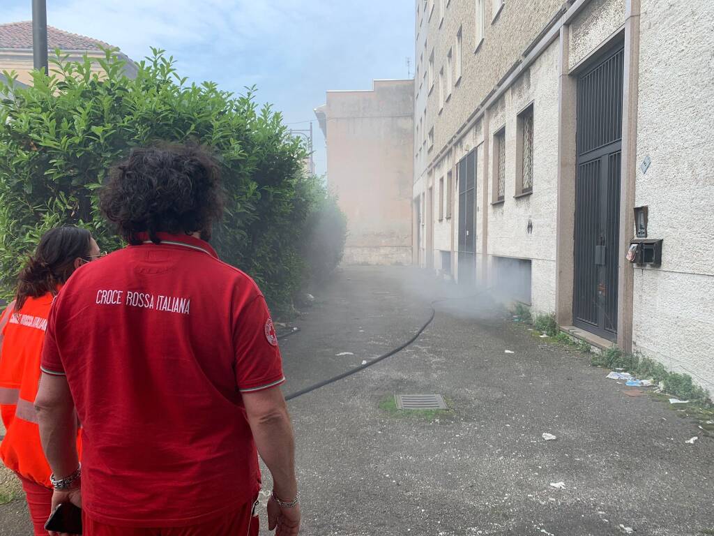 Incendio ex Enel di Busto