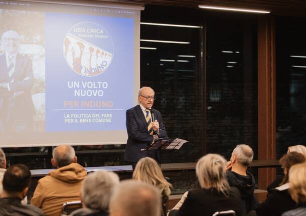 Alberto Bonicalzi presenta sua candidatura e la lista civica Per Induno