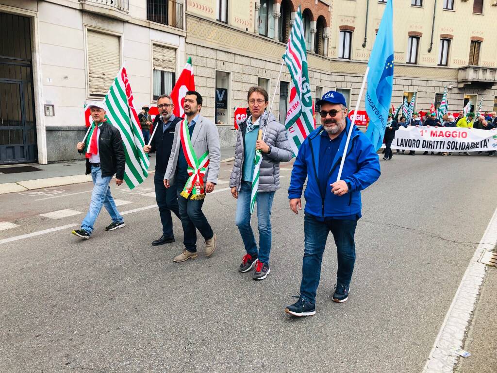 Il corteo del Primo Maggio a Legnano 