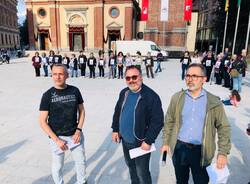 Il presidio per la Pace in piazza San Magno a Legnano