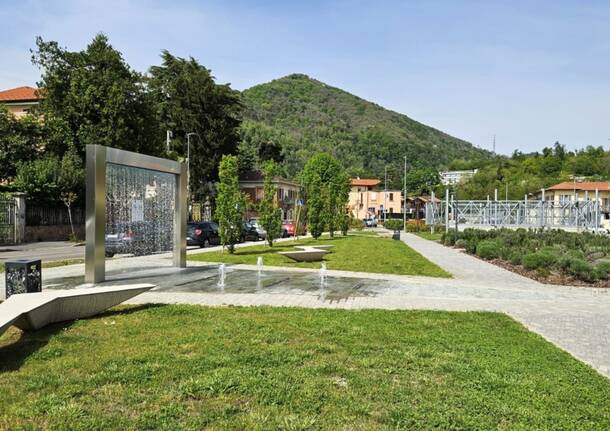 Induno Olona - L'inaugurazione del parco Stazione