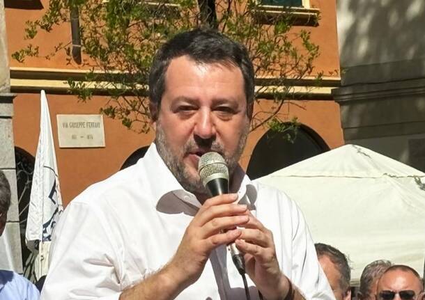 Giorgetti e Salvini a Varese