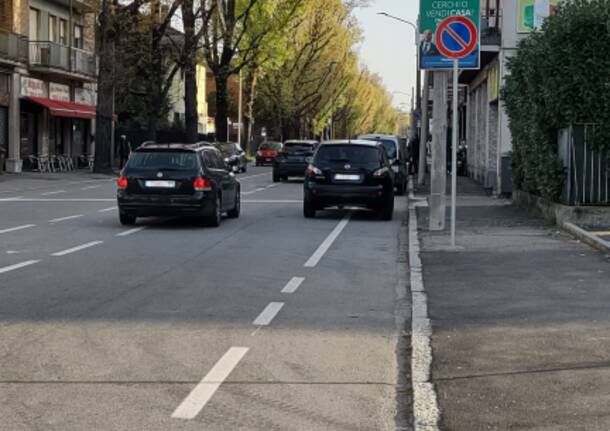 Sicurezza dei ciclisti in Via Torino a Gallarate