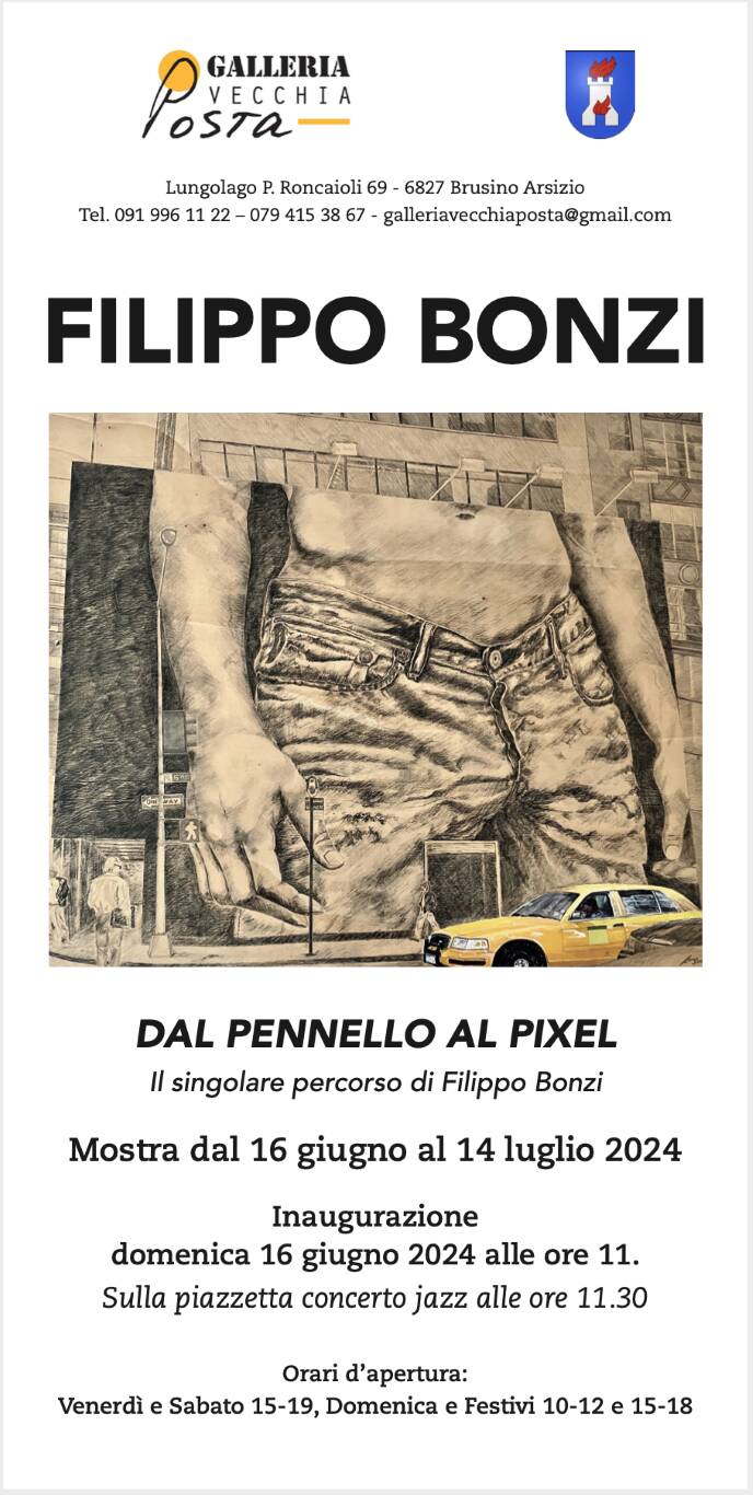 “Dal pennello al pixel”, la mostra dell'artista legnanese Filippo Bonzi