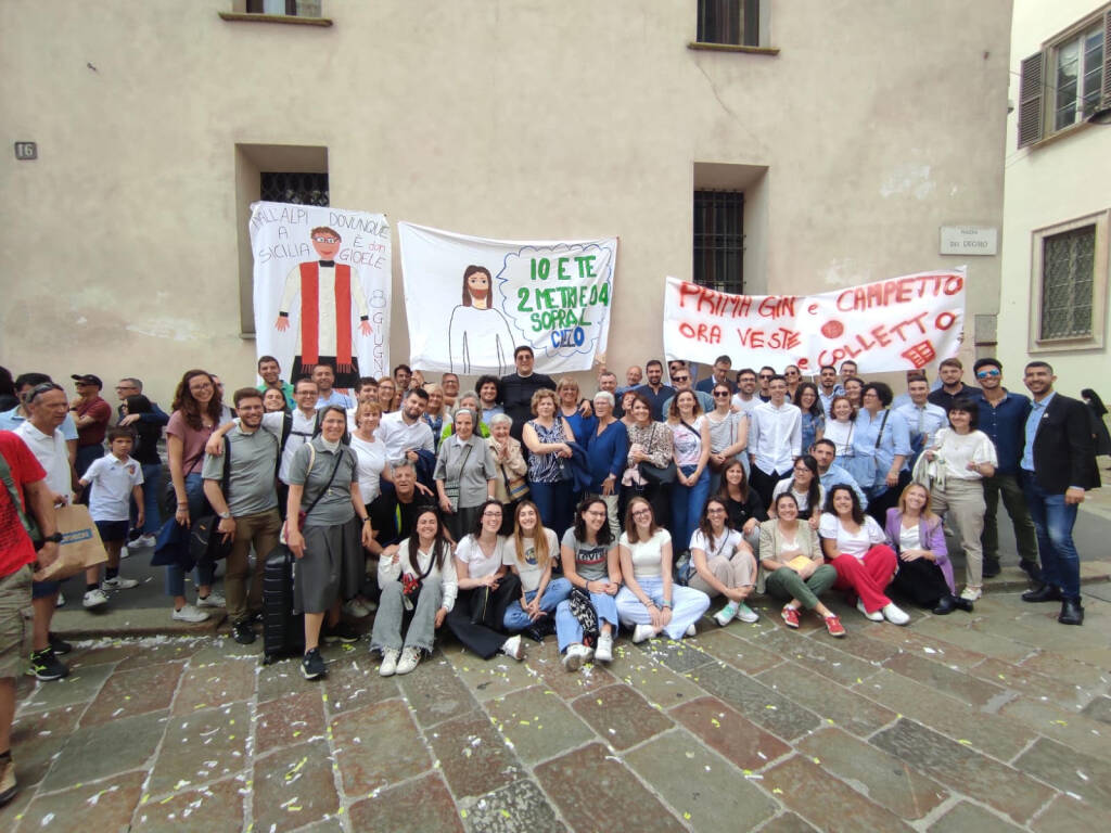 I festeggiamenti per don Gioele Asquini