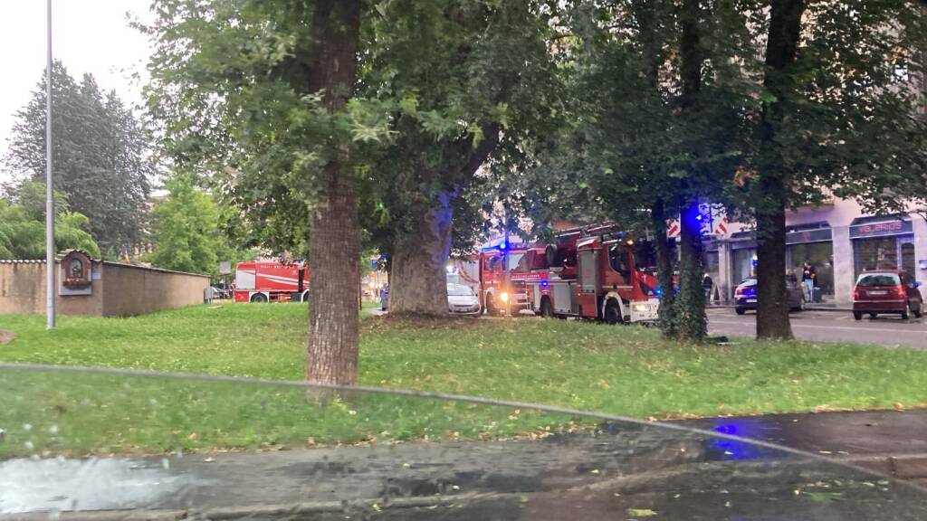 Incendio ex convento di Cerro Maggiore - 23 giugno 