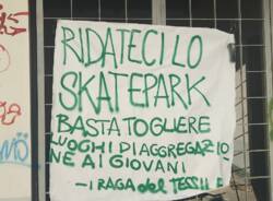 striscione skate park busto arsizio