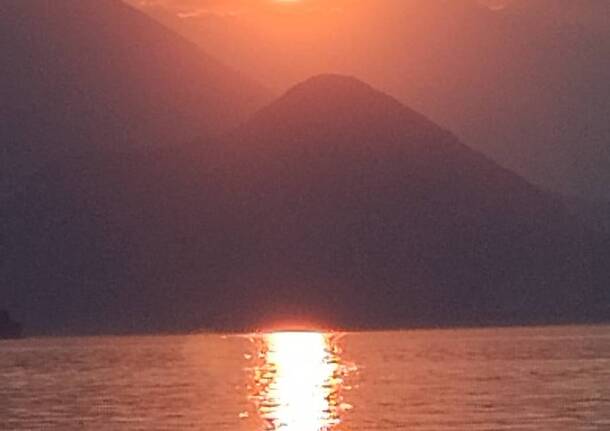 Tramonto magico a Cerro di Laveno