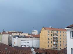 Il cielo a Legnano alla fine del maltempo 12 luglio 