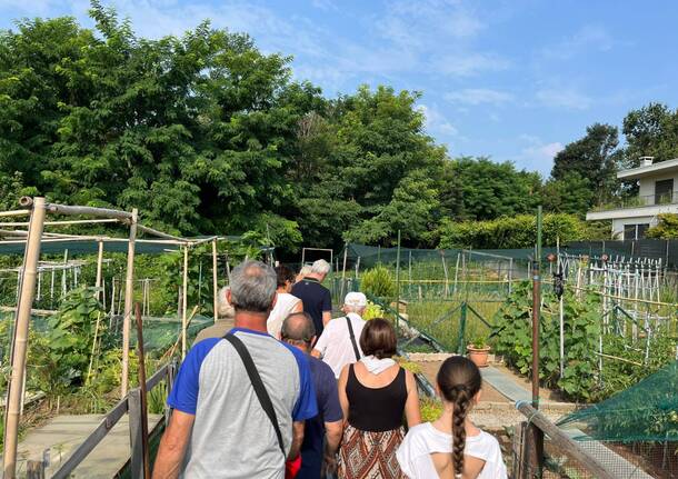 in visita agli orti urbani di varese a bizzozero