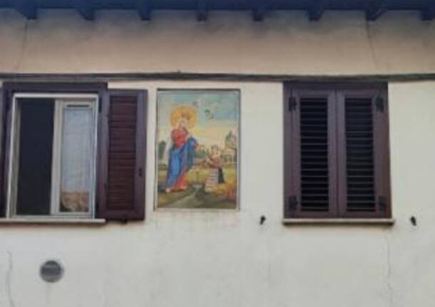 Nuovo affresco della Madonna di Caravaggio in via Matteotti a Cerro Maggiore