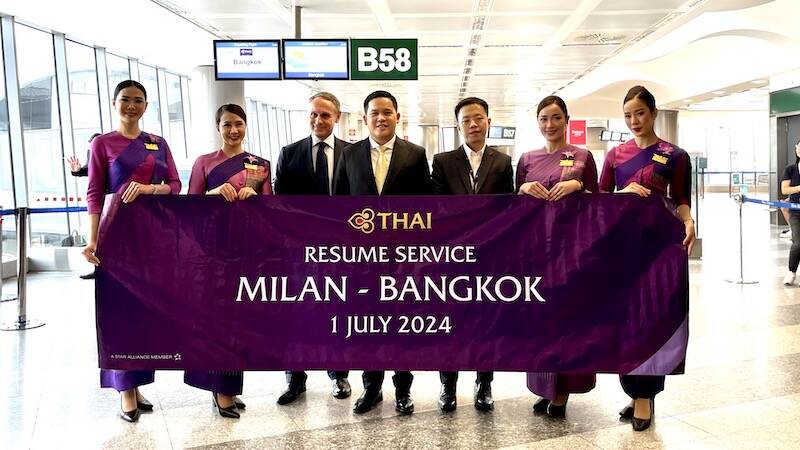  Thai Airways  Malpensa Bangkok