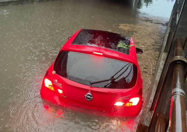 Maltempo a Legnano, grandine e pioggia in città e zona