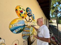 Il nuovo murales di Chicco Colombo a Cazzago Brabbia