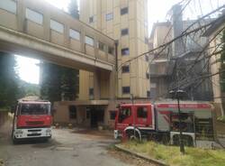 Incendio all'ospedale di Cuasso al Monte