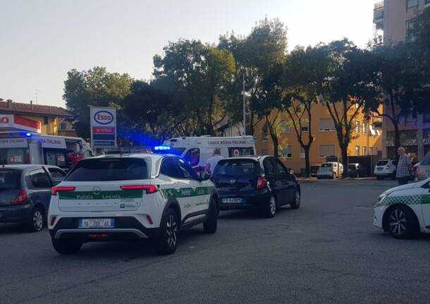 incidente polizia locale busto arsizio