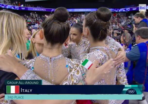 Bronzo a Parigi per le ragazze della ginnastica ritmica