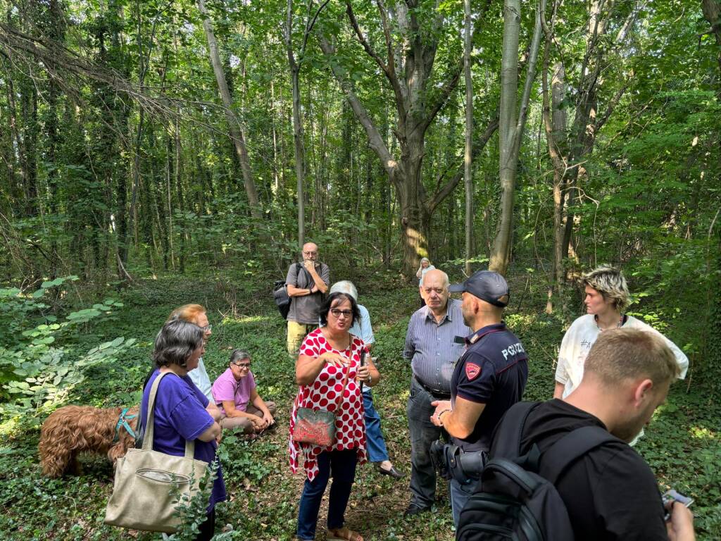 Protesta contro l'abbattimento degli alberi in via Curtatone a Gallarate